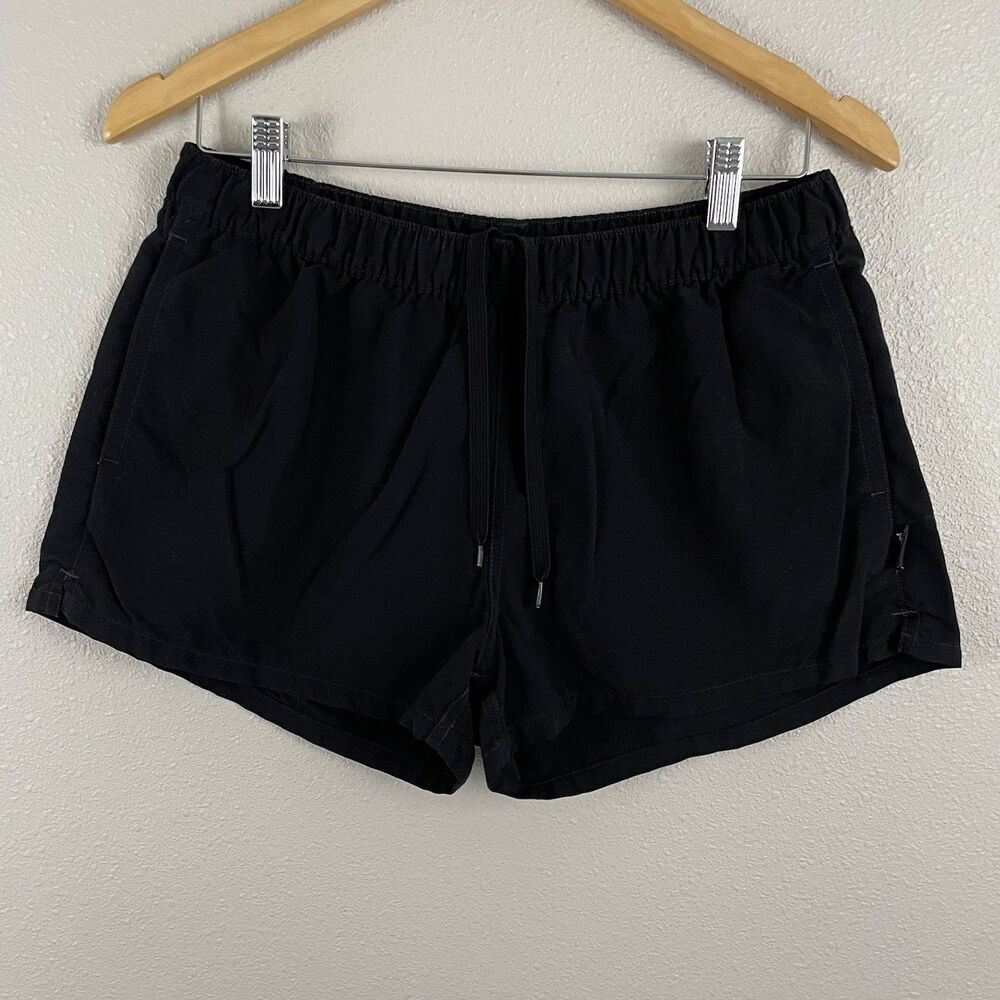 Patagonia Women’s L Black Baggies Shorts Athletic Outdoor Drawstring